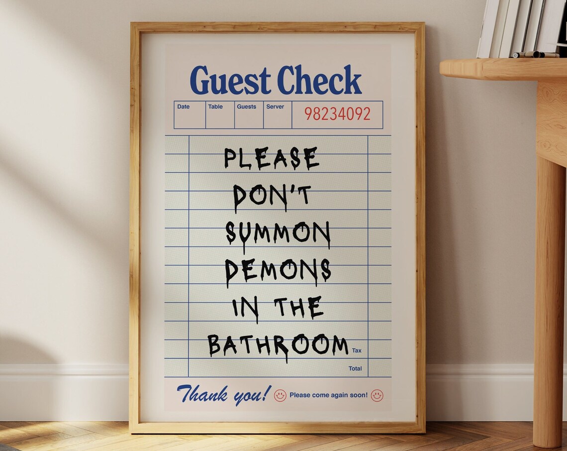 Don't Summon Demons Halloween Gothic Art Print