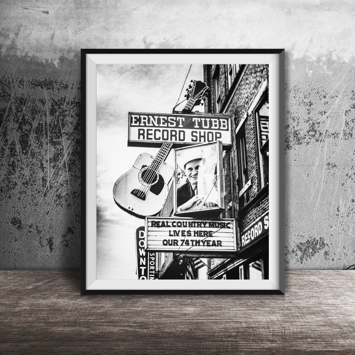Nashville Ernest Tubb Record Shop Sign Photography Street Art Wall Art Photo Broadway Music City Photography - Image 2