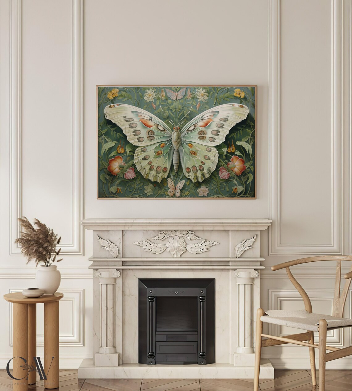 William Morris Inspired Butterfly Art Print, Woodland - Image 4