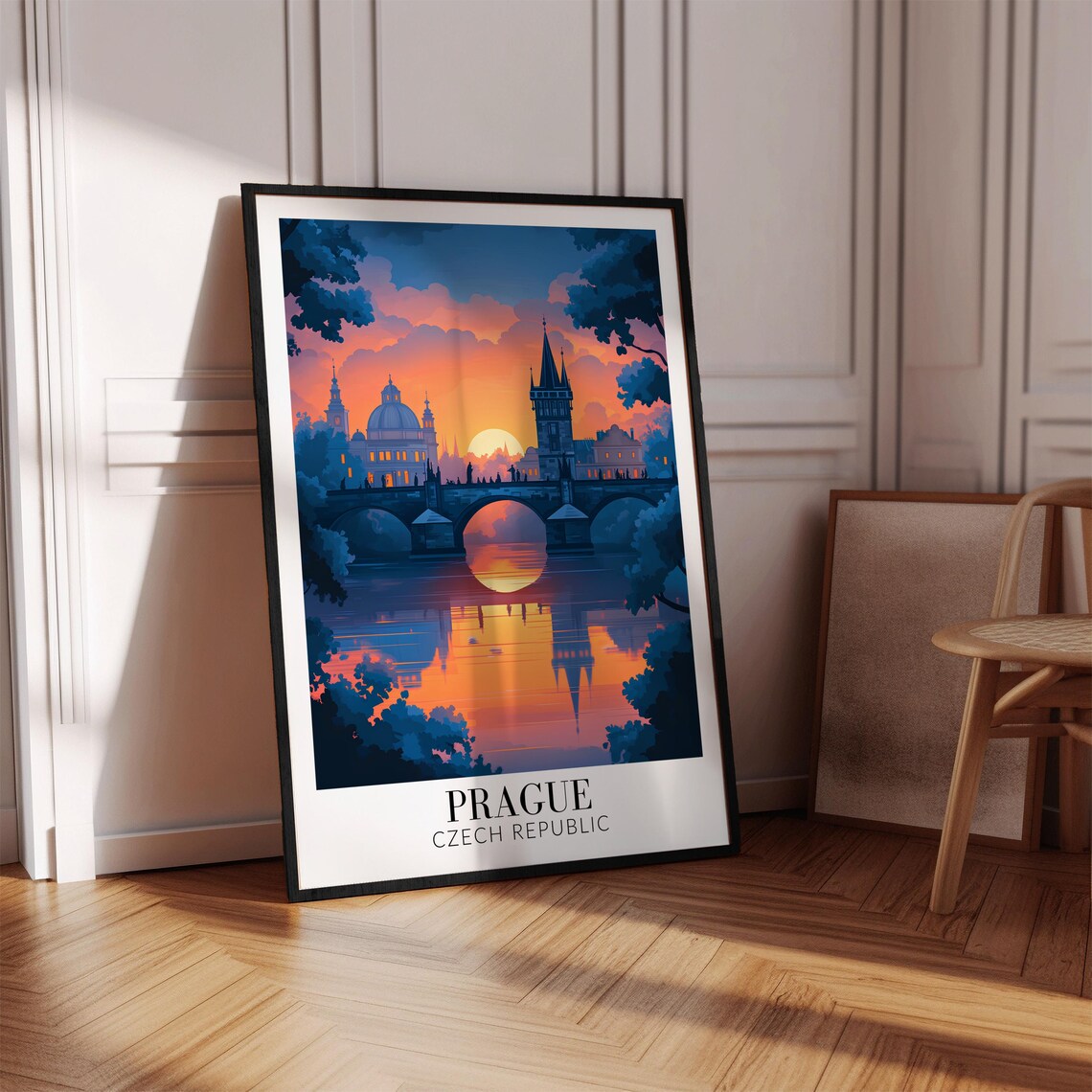 Prague Travel Poster, Czech Republic Wall Art - Image 3
