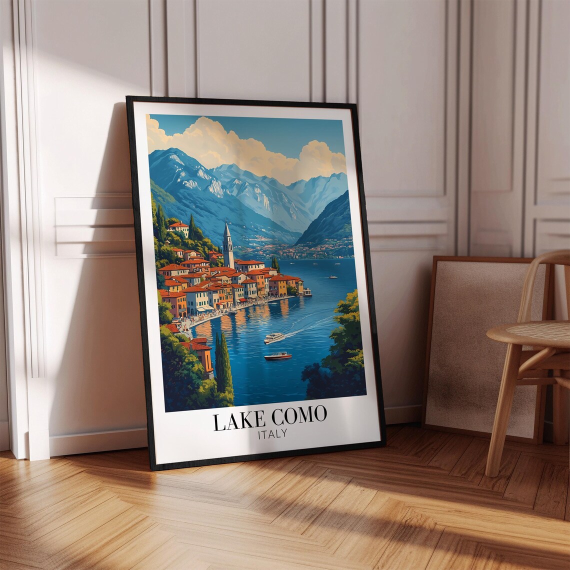 Lake Como Italy Travel Poster, Europe Wall Decor - Image 4