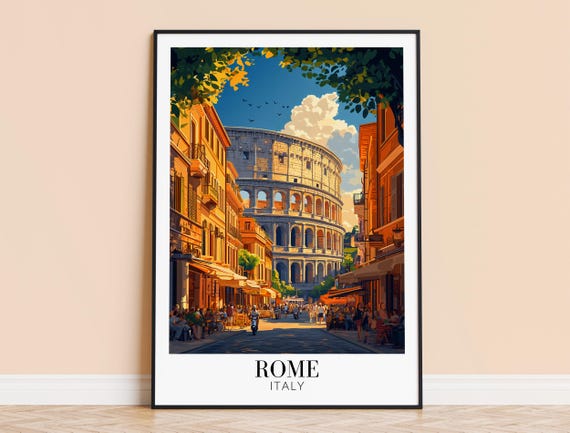 Rome Italy Travel Wall Art Print