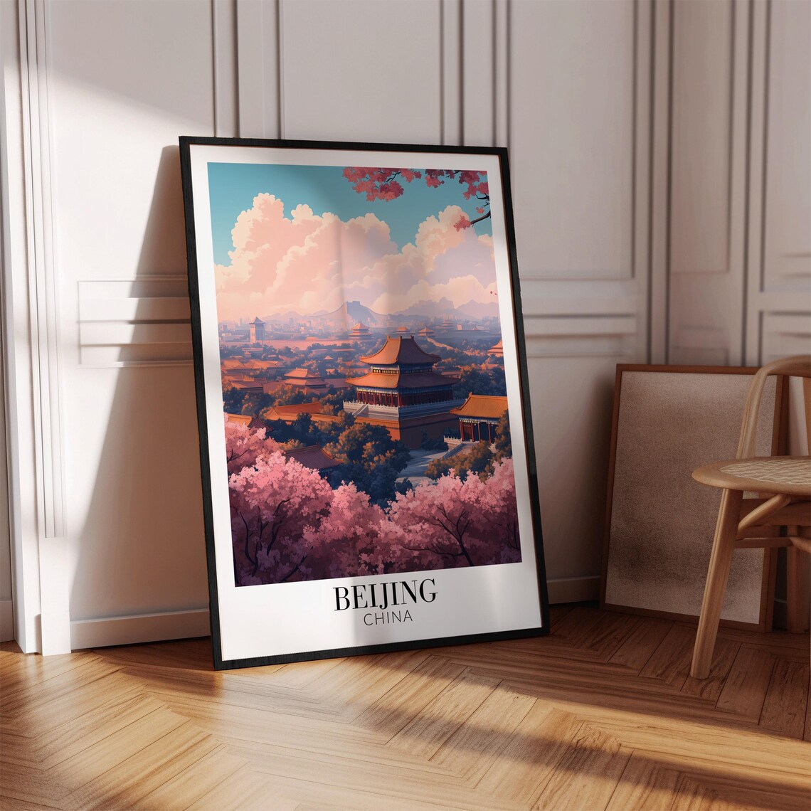 Beijing Forbidden City Spring Blossom Panorama Imperial China Poster - Image 4