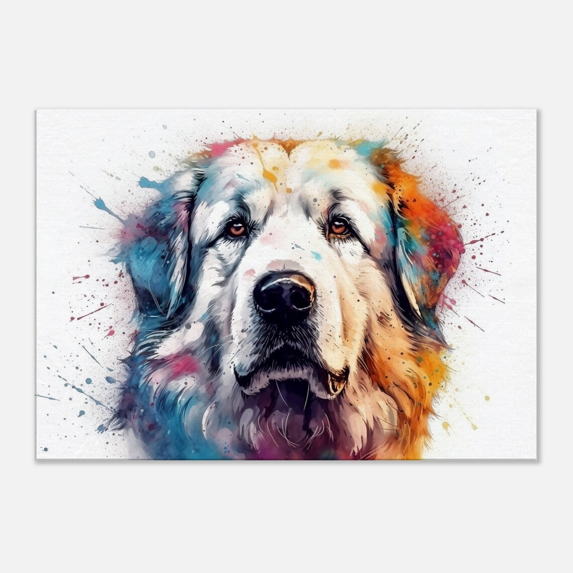 Great Pyrenees Watercolor Wall Art, Dog Lovers - Image 3