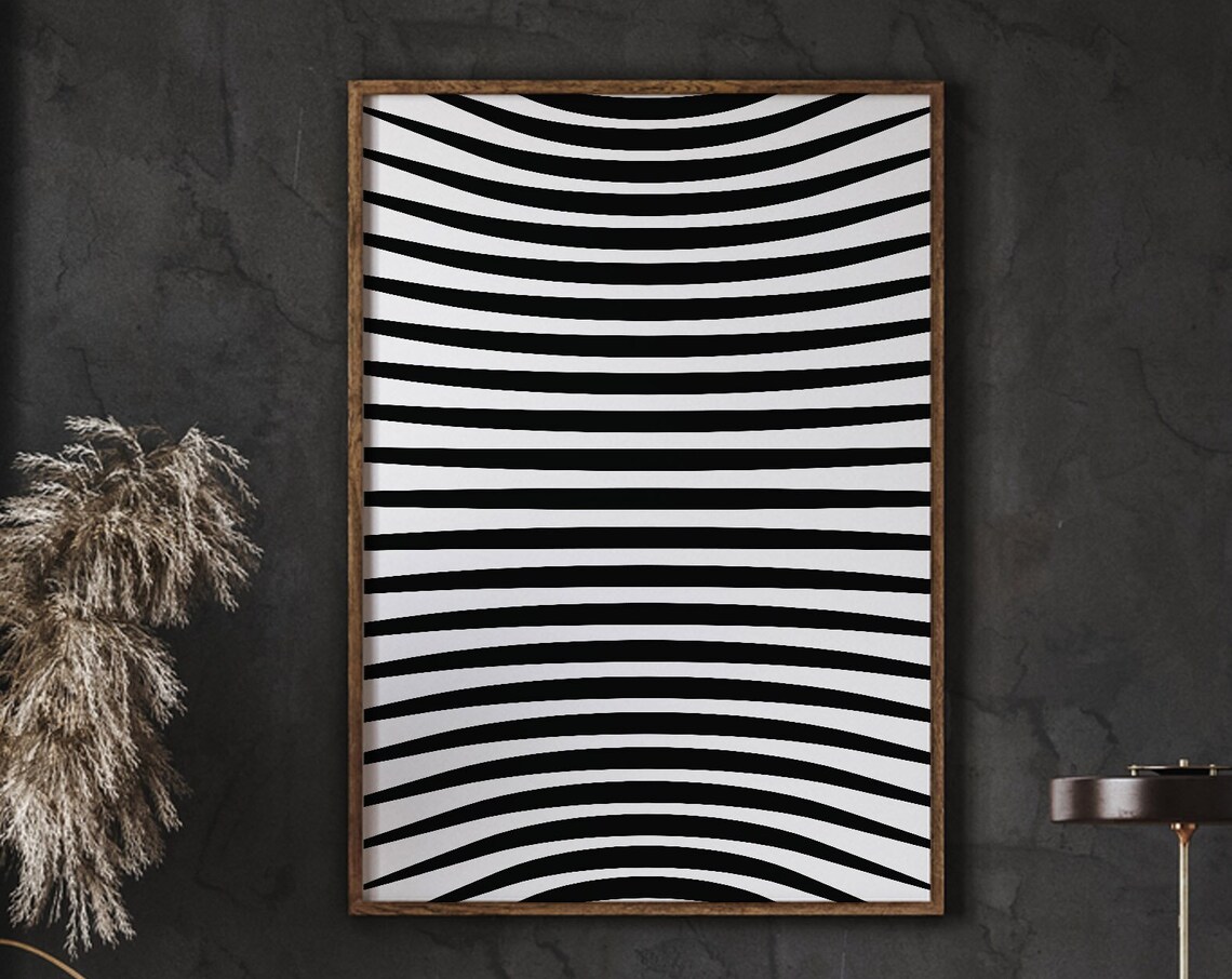 Abstract Zebra Pattern Poster, Home Decor