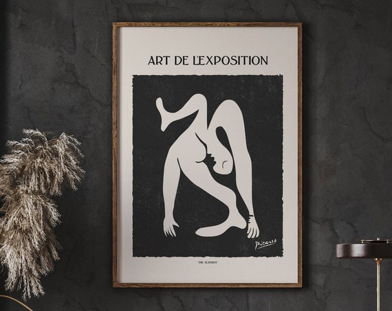 Pablo Picasso Premium Posters The Acrobat Neutral Black Wall Art Complementary Decor Instant