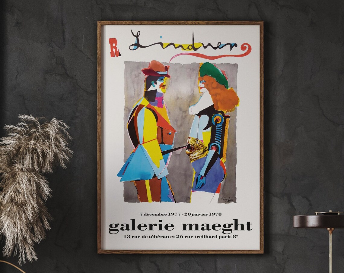 Richard Lindner Exhibition Poster, Man and Woman