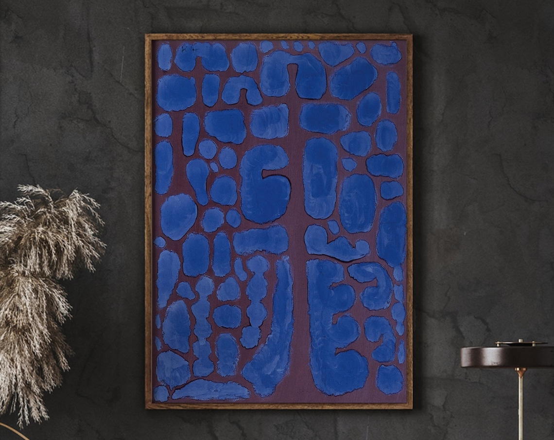 Klee-Inspired Late Evening Woods Abstract Print
