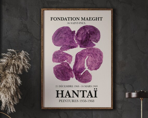 Hantai Abstract Painting Exhibition Poster Art Print