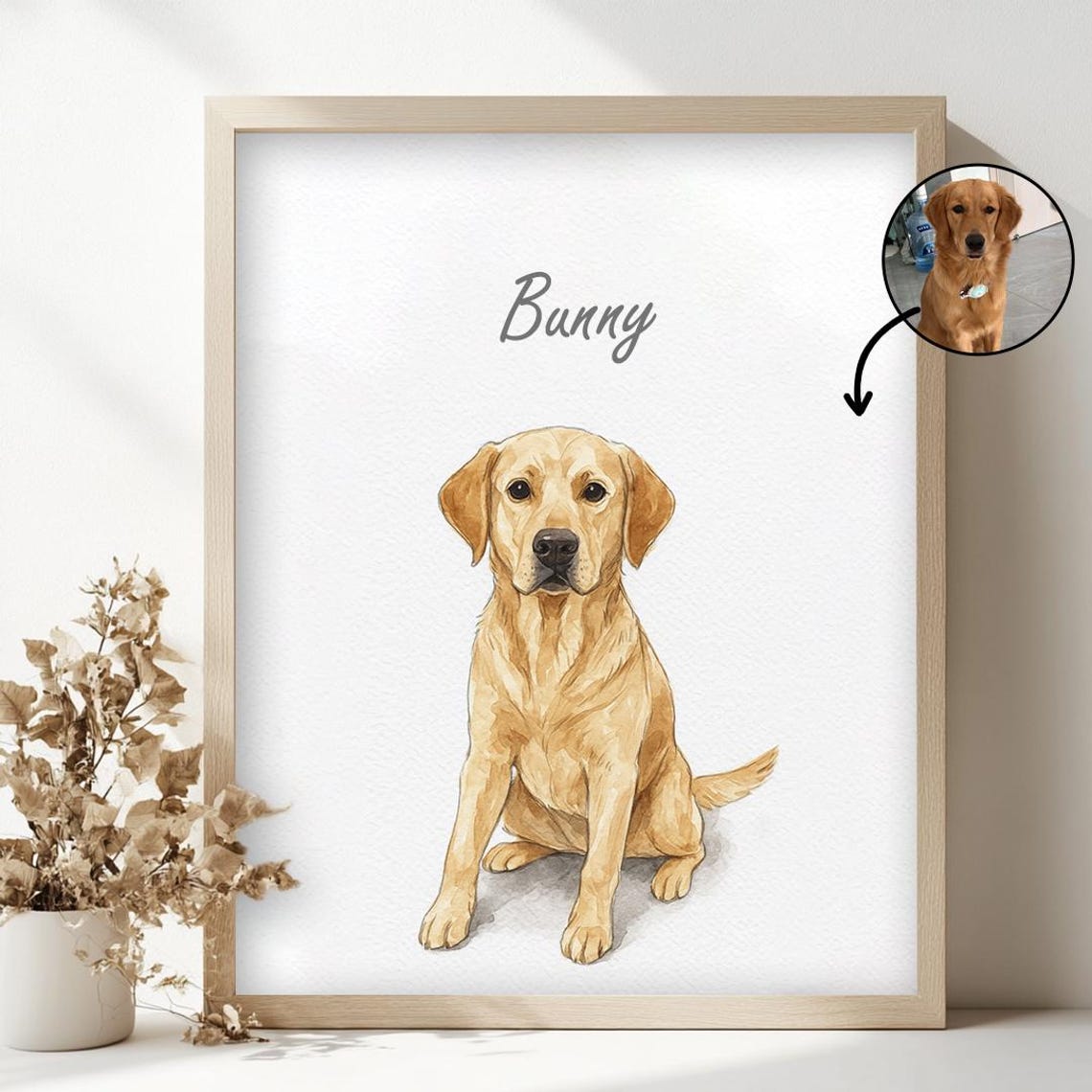 Custom Watercolor Portraits, Personalized Pet Memorial Art - Image 4