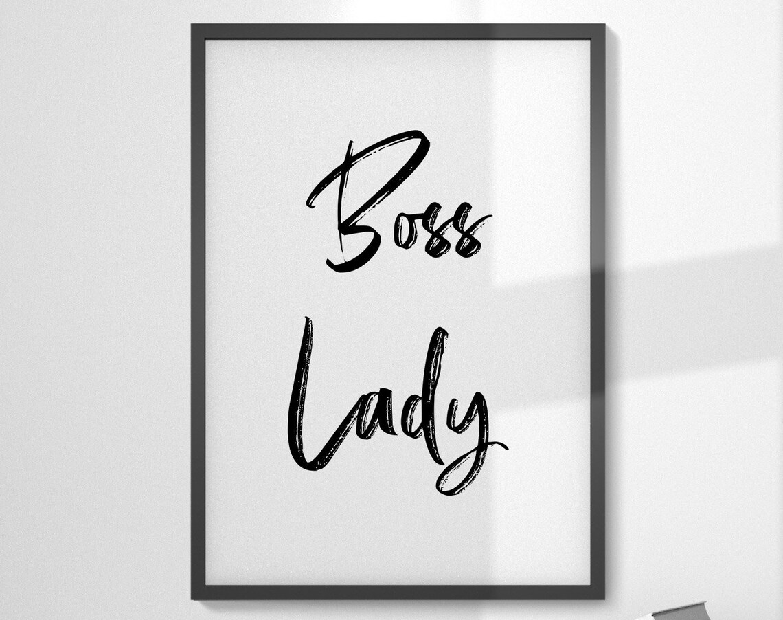 Boss Lady Print Feminist Wall Art Like A Boss Print Feminist Print Feminist Poster Girl Boss Print Boss Lady Sign Boss Lady Wall Art - Image 5