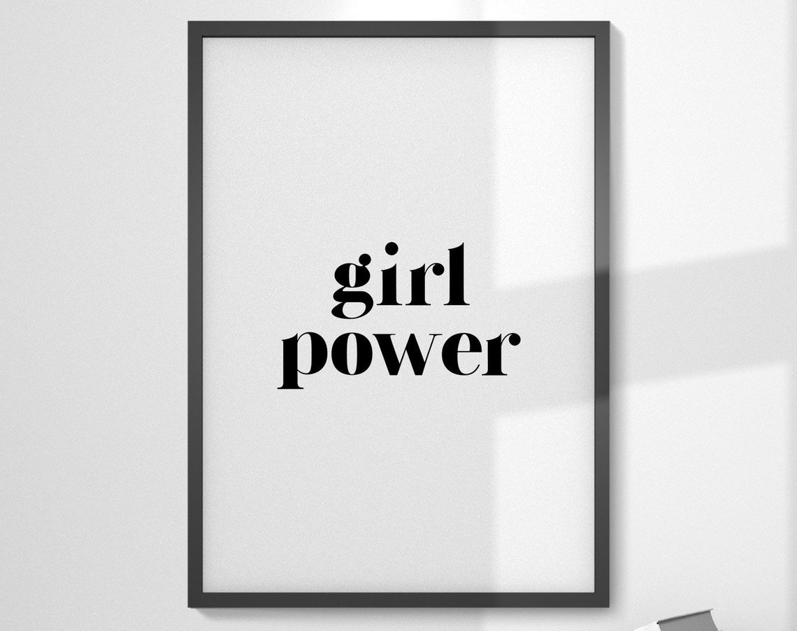 Girl Power Print Grl Pwr Girl Power Poster Girl Power Wall Art Grl Power Poster Bedroom Wall Art Girl Room Decor Feminist Poster - Image 5