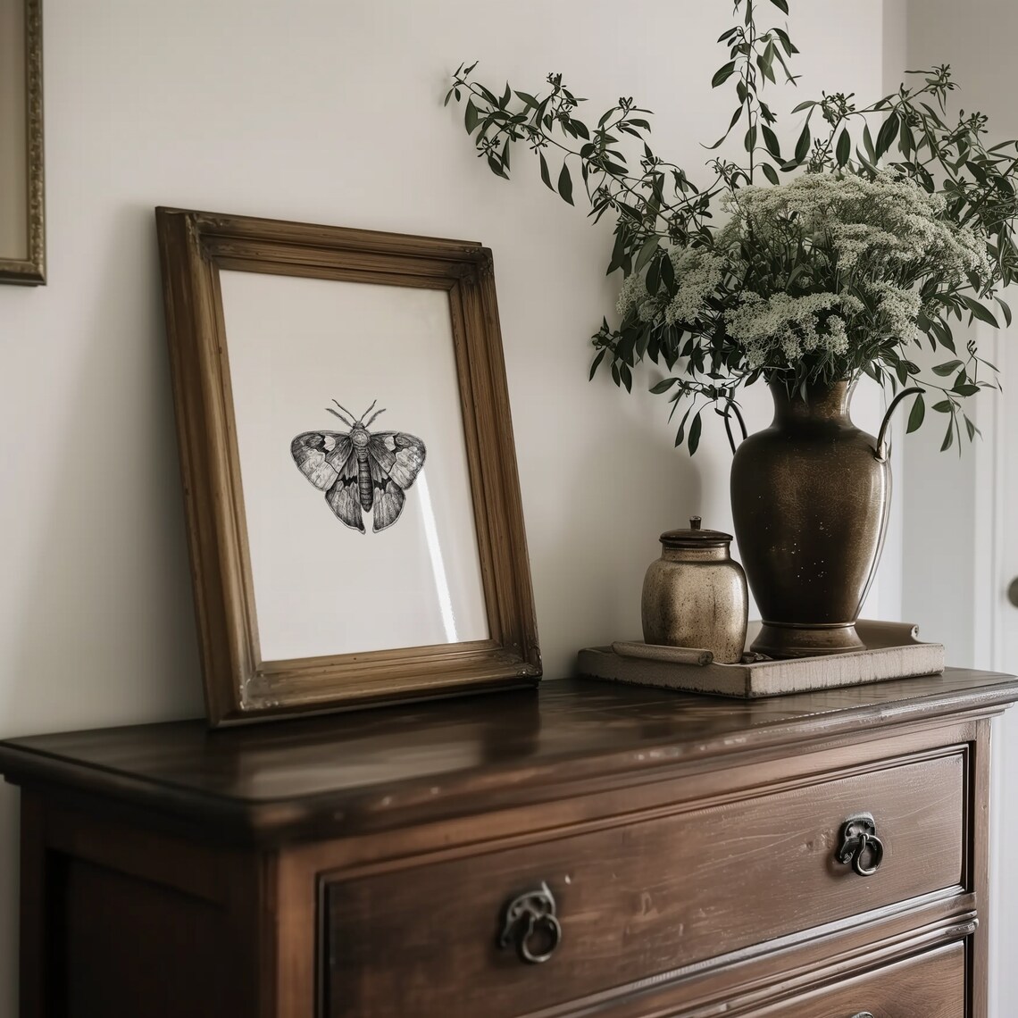Moth Print, Dark Academia Minimalist Art Print - Image 5