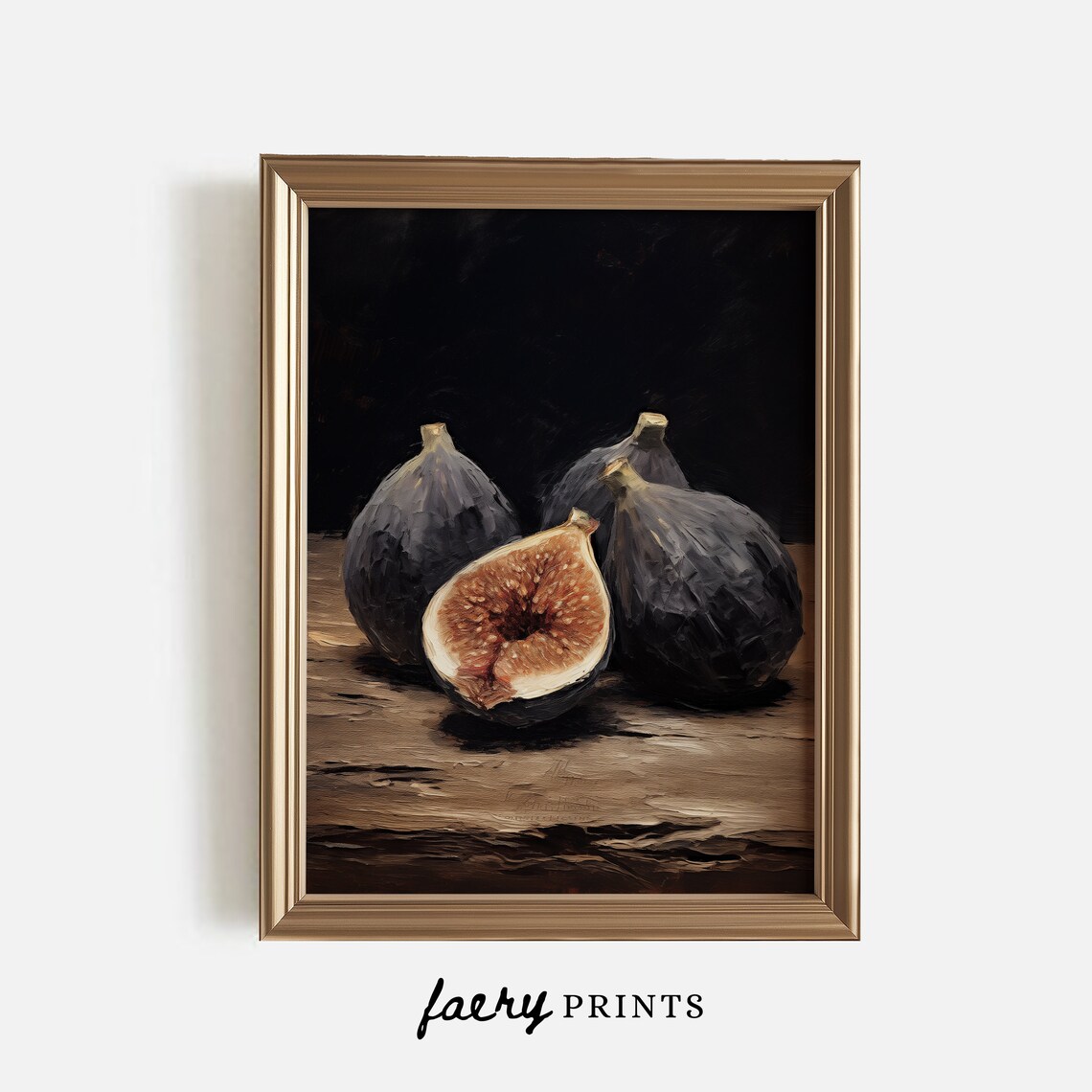 Fig Art Print, Vintage Rustic Kitchen Decor - Image 2