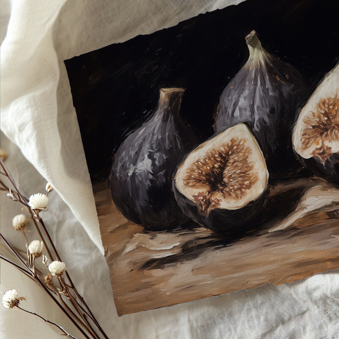 Fig Art Print, Vintage Rustic Farmhouse Kitchen Decor - Image 4
