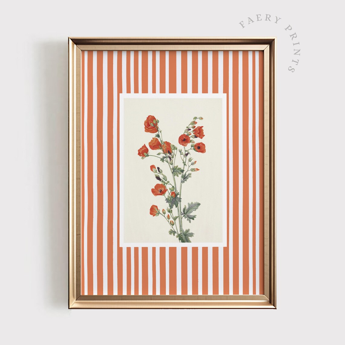 Vintage Floral Print, Kitchen Botanical Wall Art