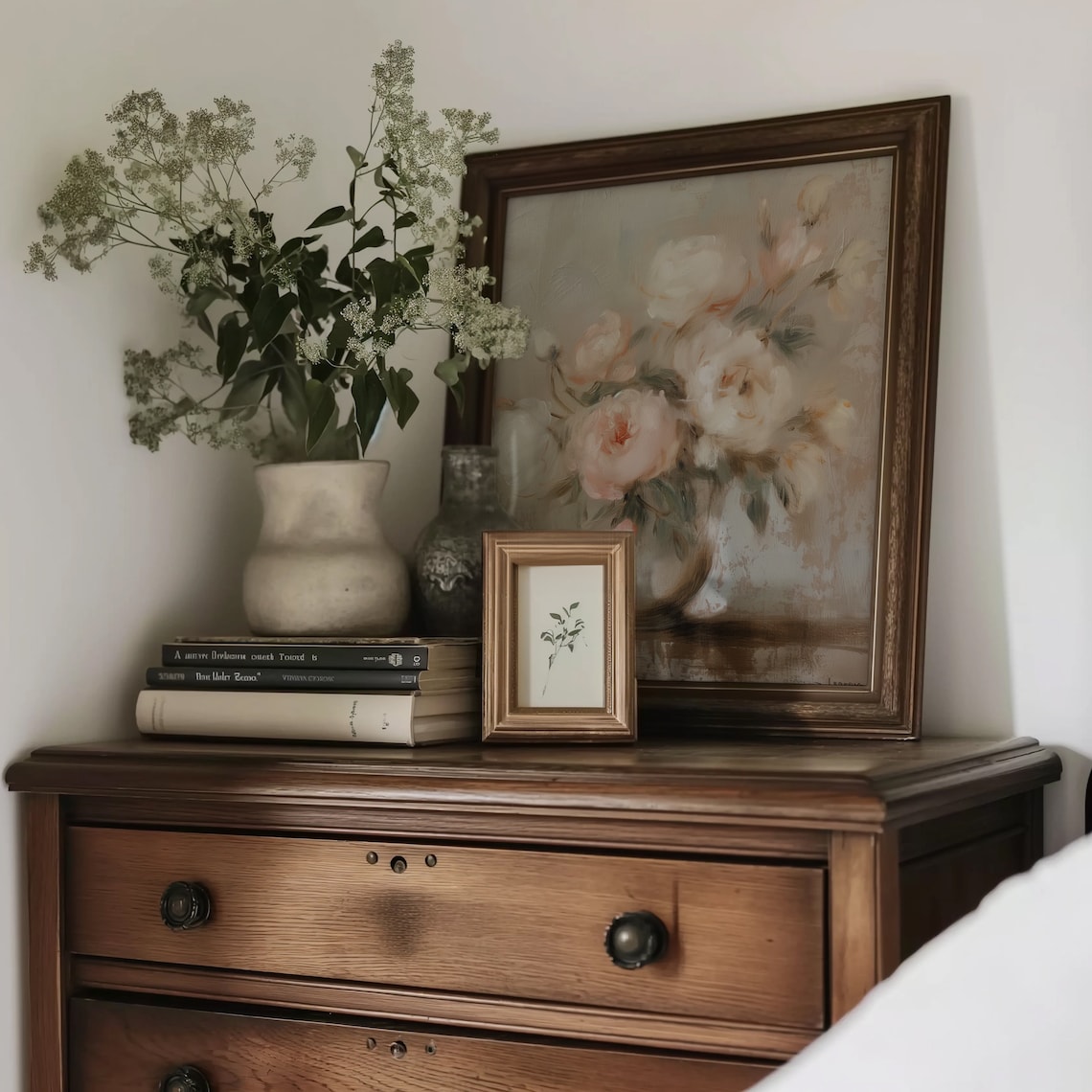 Vintage Peony Painting, Elegant Impressionist Art Print - Image 5