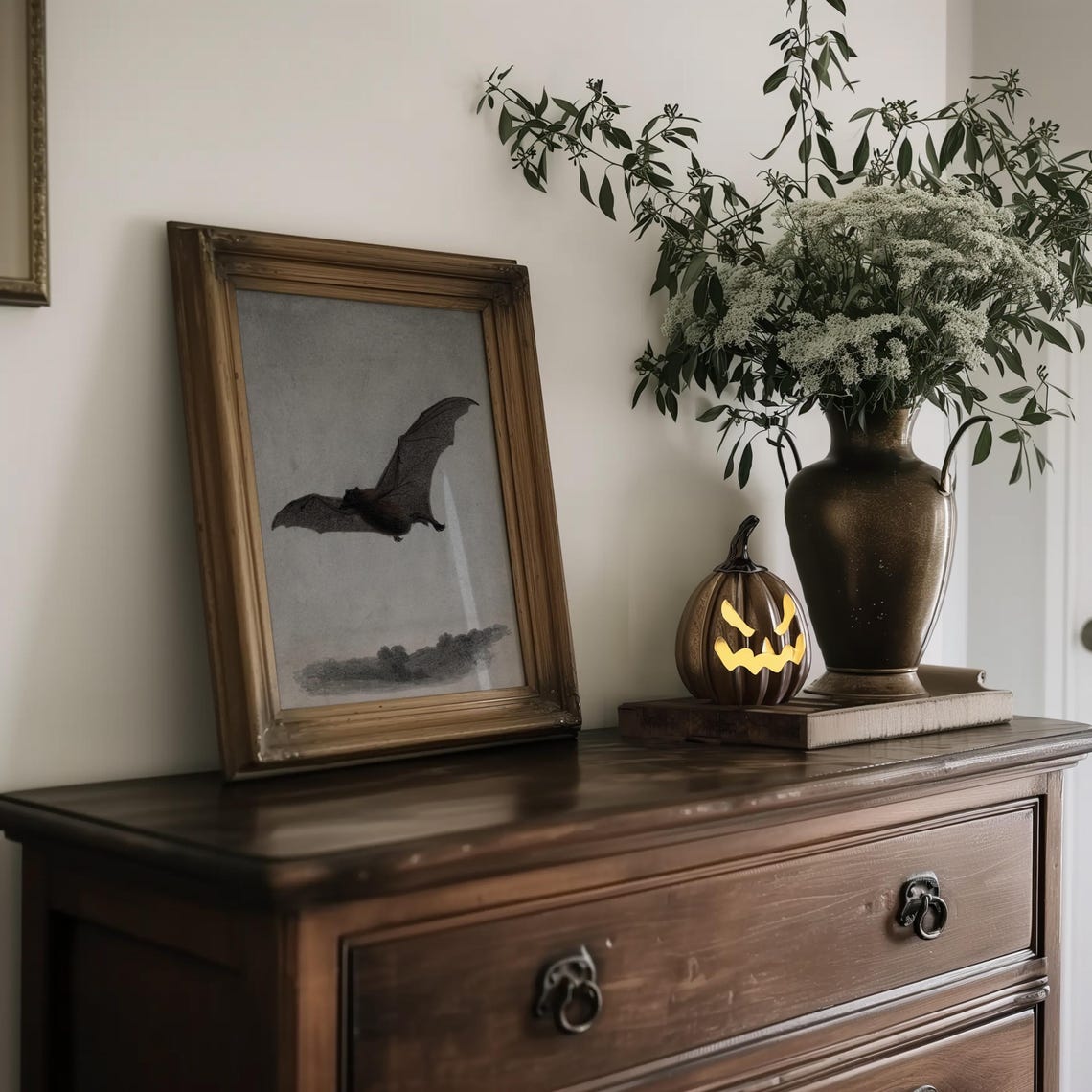 Bat Wall Art, Vintage Halloween Poster - Image 4