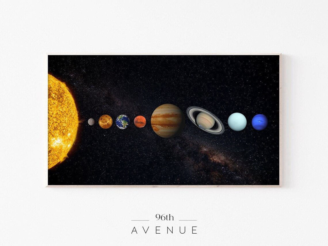 Solar System Print, Space and Astronomy Art