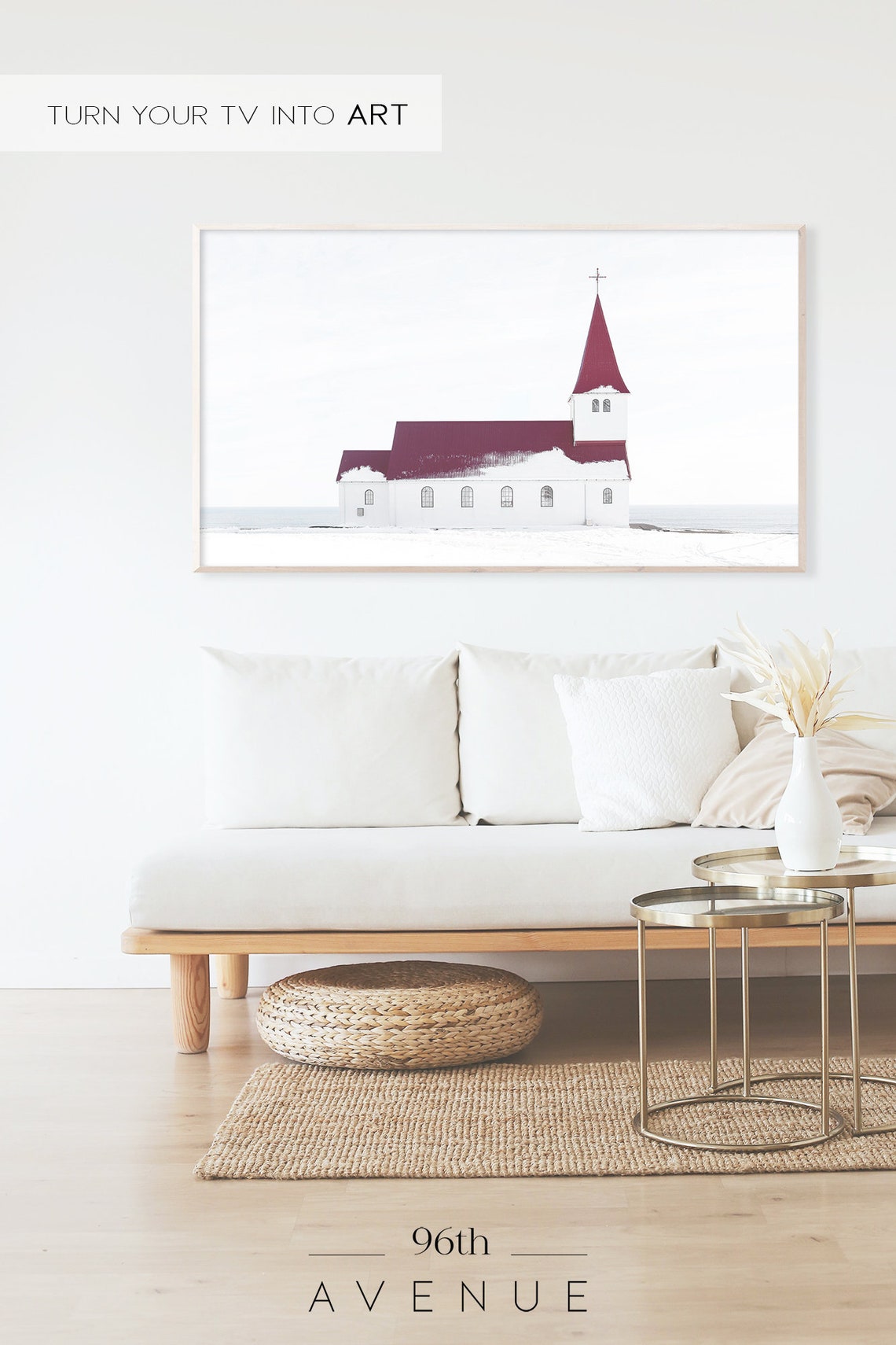 Frame Tv Art Iceland Church Smart Tv Art - Image 2