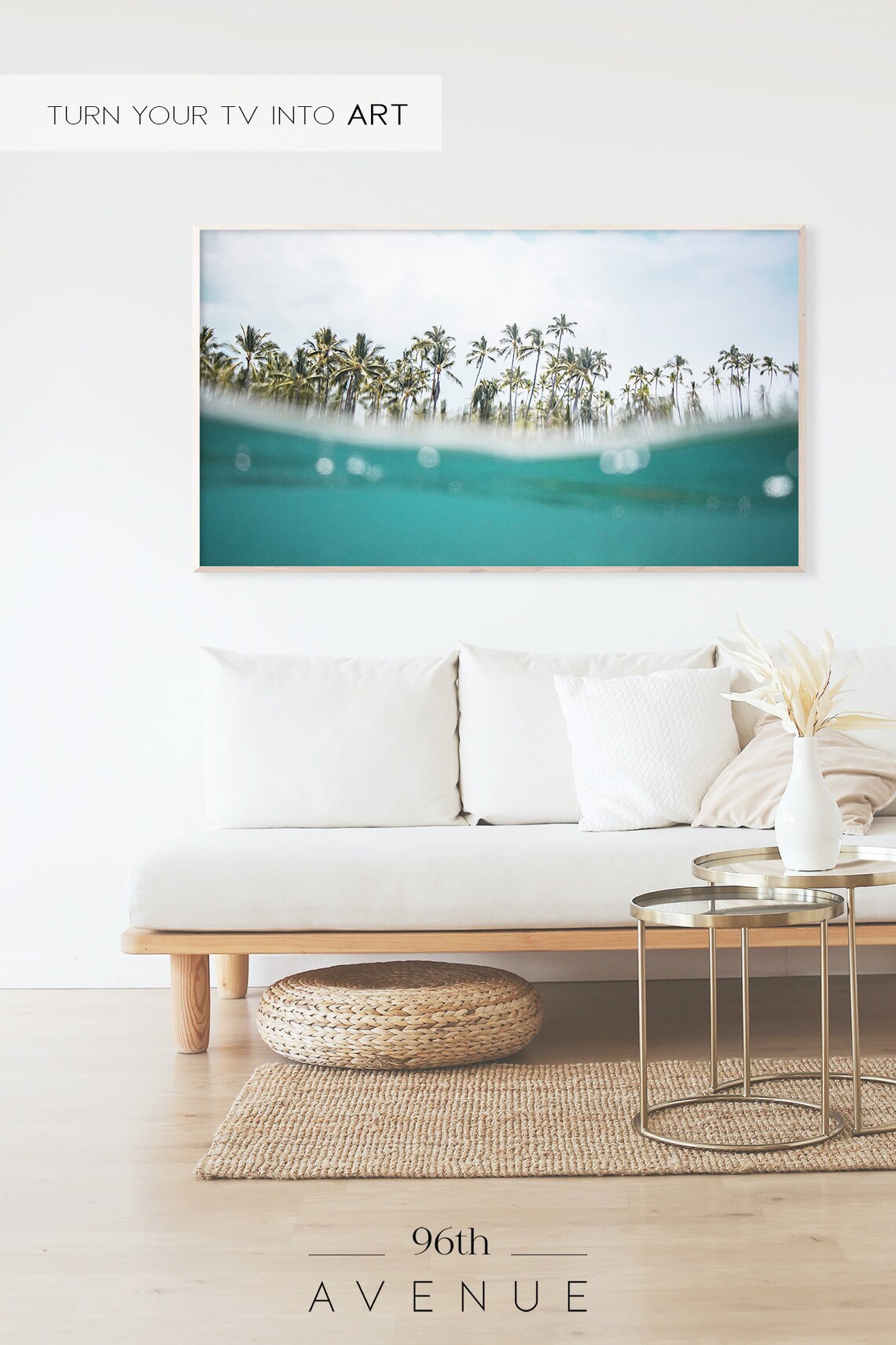 Tropical Palm Trees Art Print, Summer Decor - Image 2