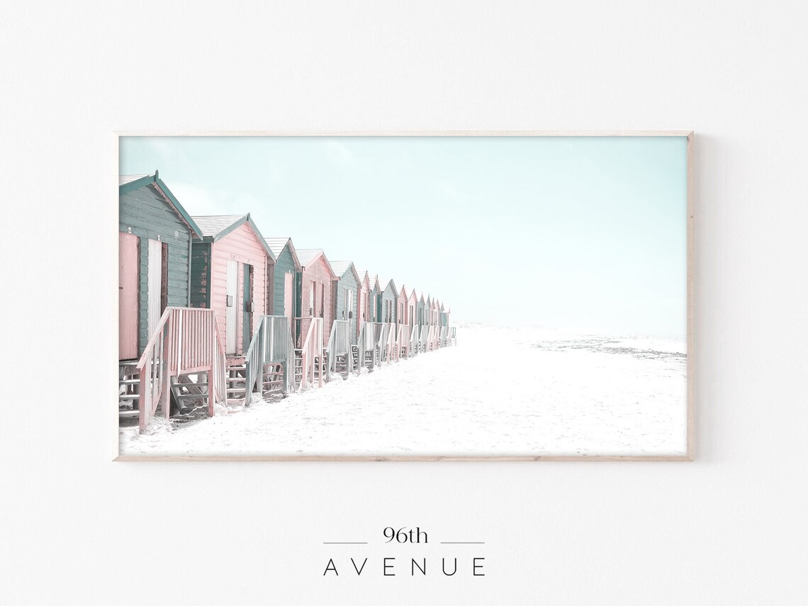 Beach Art Poster, Coastal Ocean Wall Decor