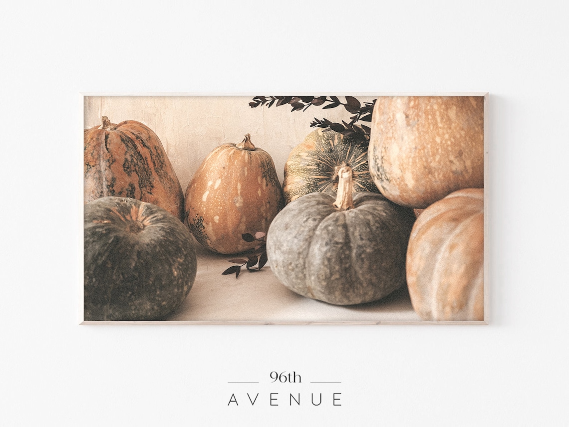 Rustic Heirloom Pumpkins and Gourds Warm Autumn Harvest Photo Poster