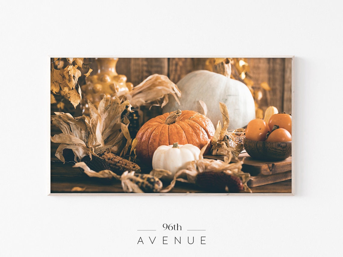 Thanksgiving Fall Harvest Art, TV Decor