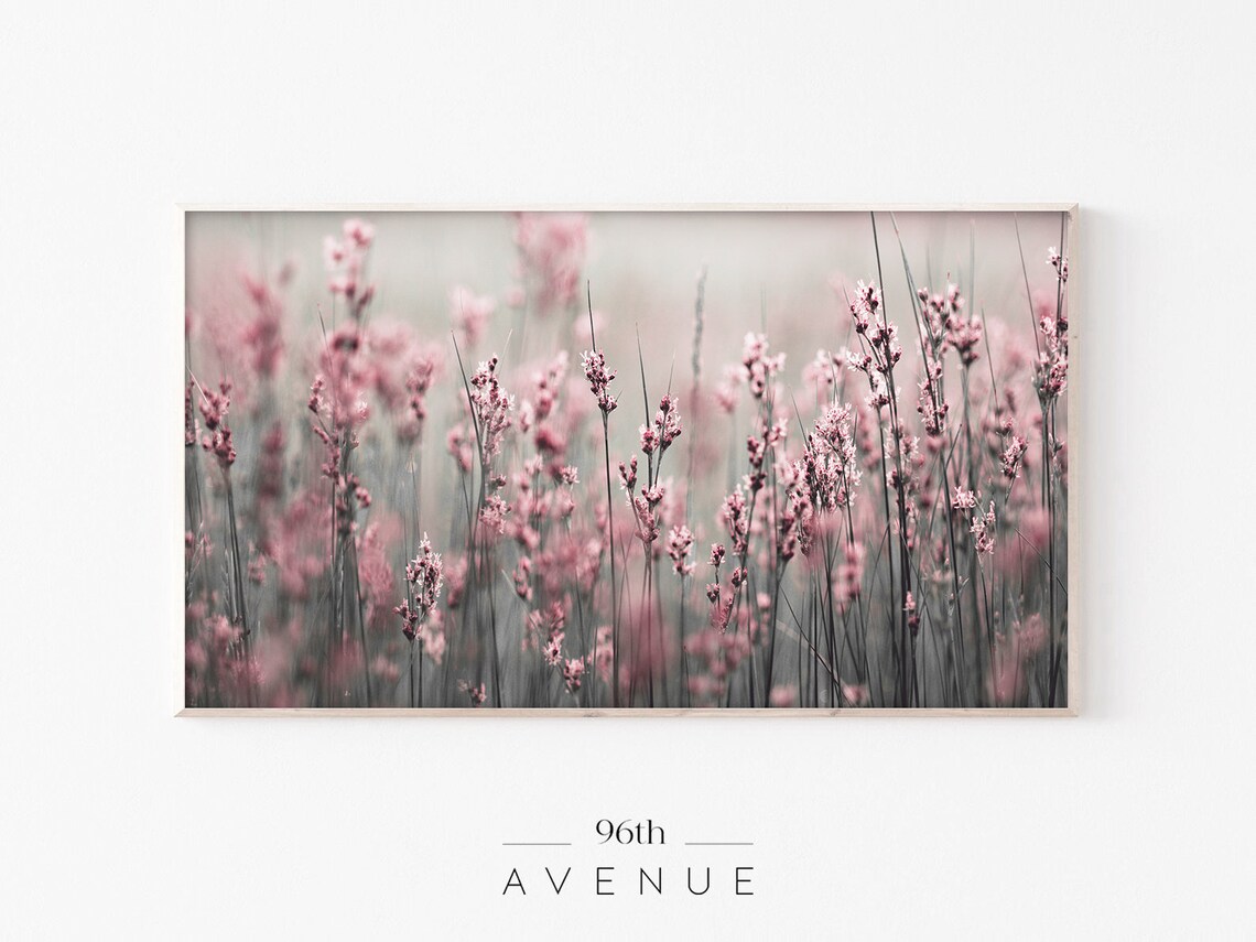 Wildflower Art For Tv, Botanical Wall Art Print