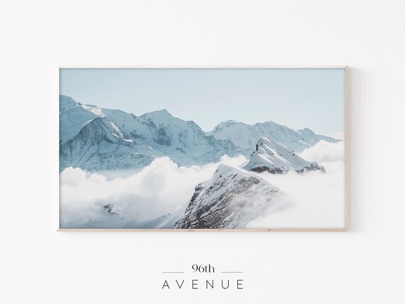Winter Mountain Landscape, Art For TV