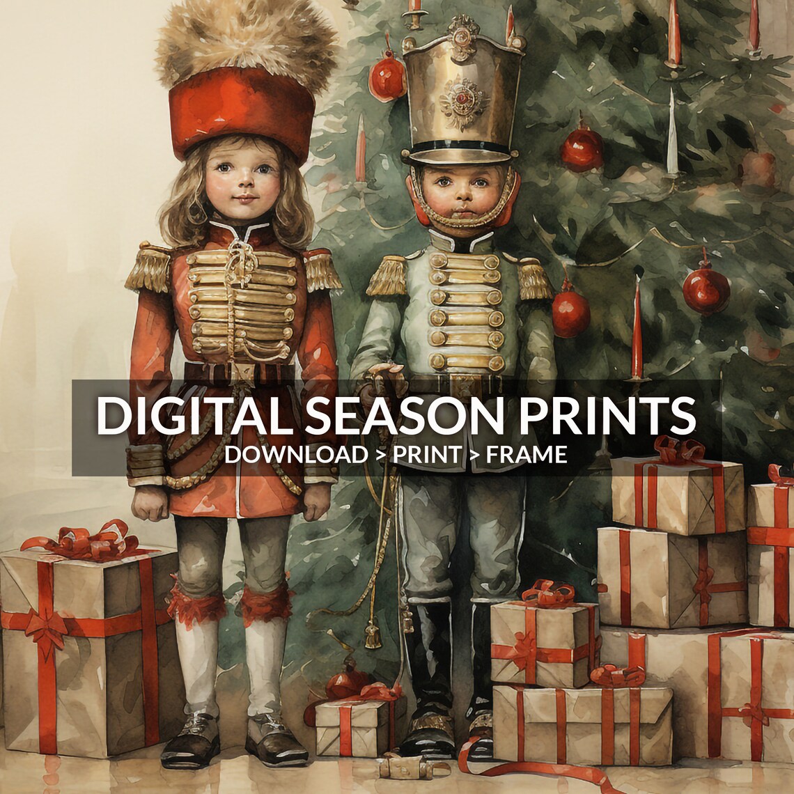 Nutcracker Vintage Christmas Decor Art Print - Image 6