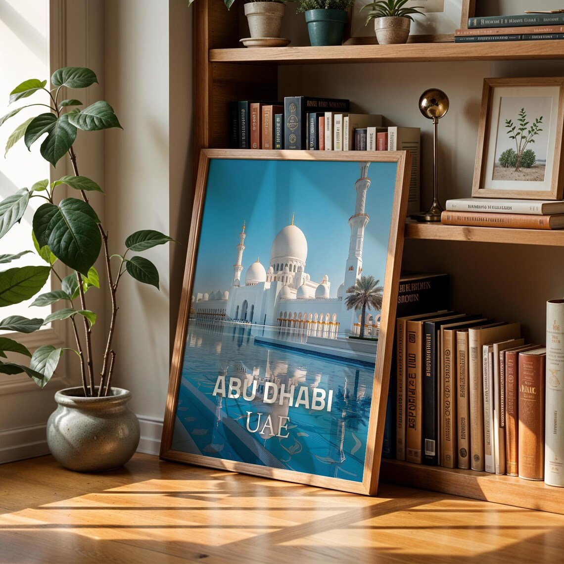 Sheikh Zayed Mosque Print Vibrant Abu Dhabi Cityscape