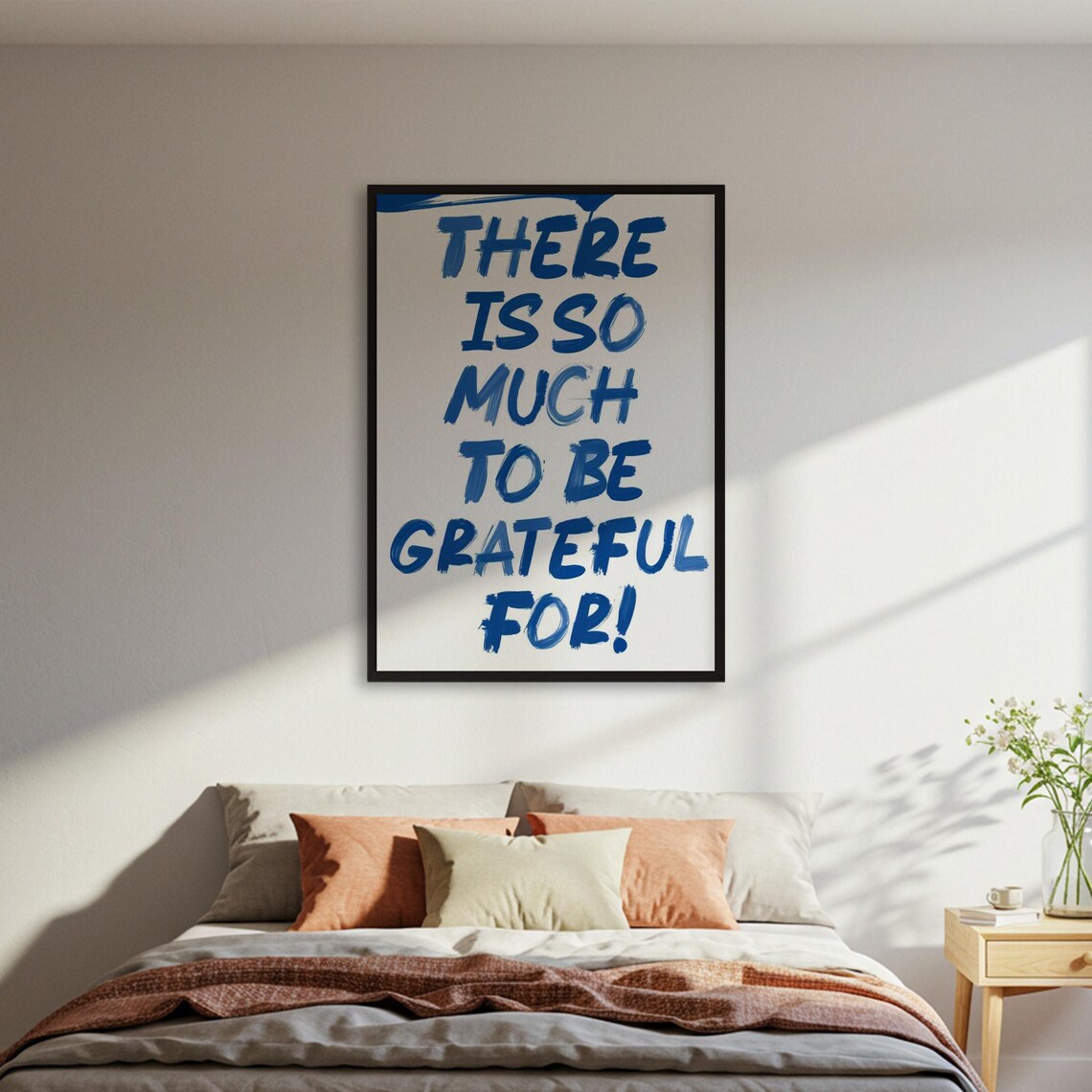 Grateful Quote, Inspirational Typography Poster