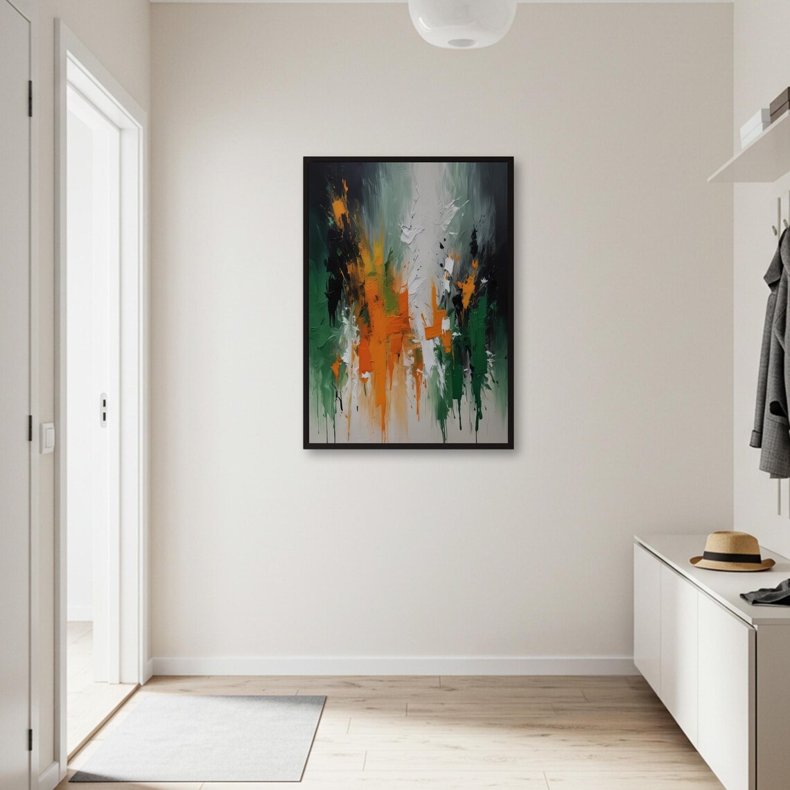 Abstract Expressionist Textured Wall Art Print - Image 2