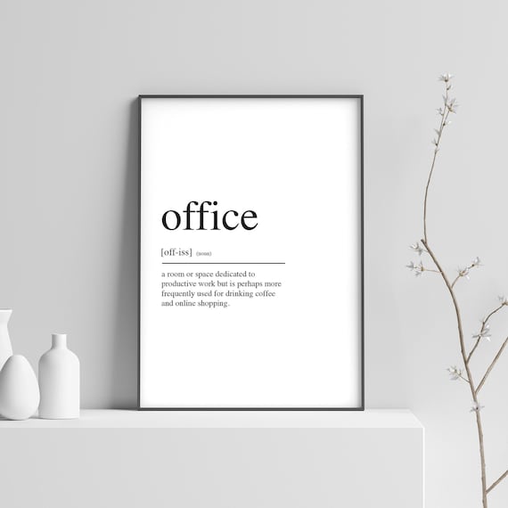Office Definition Christmas Art Print