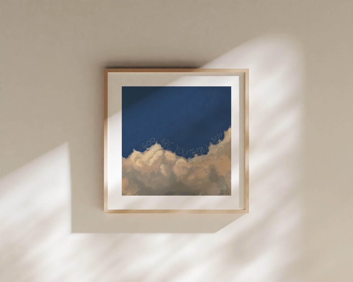 God Are You There - Typographic Art Print - Image 4