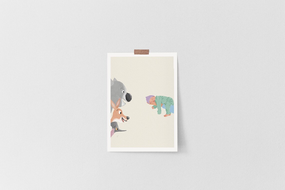 Customized Birth Announcement Card, Birth Announcement - Image 2