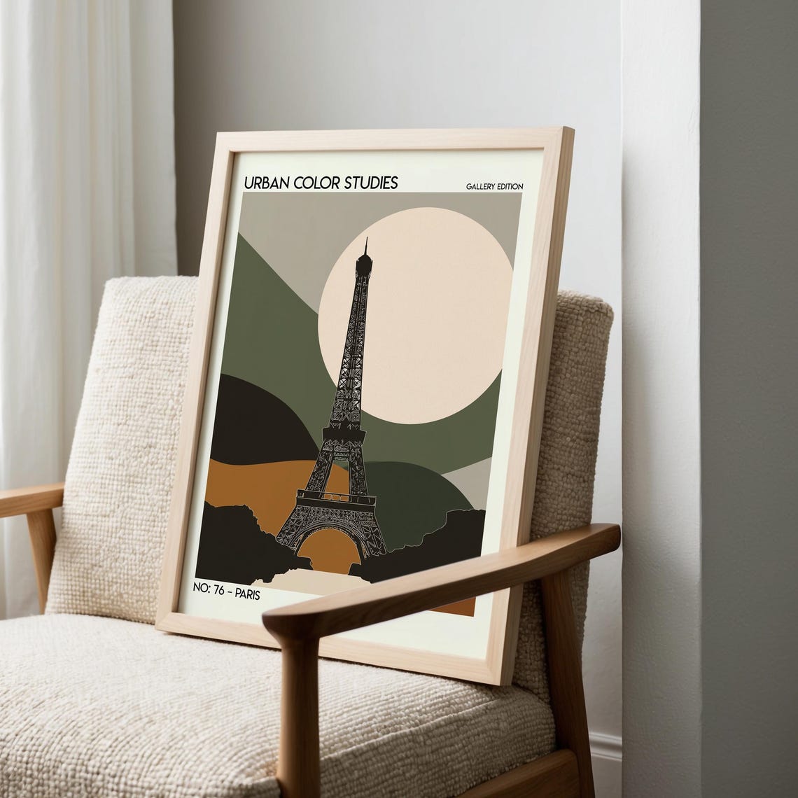 Paris Eiffel Tower Abstract Urban Color Studies Gallery Edition Poster