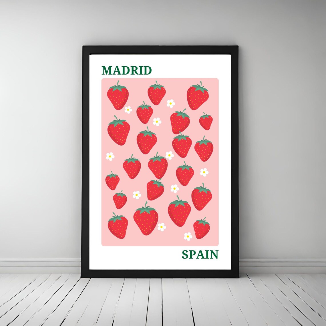 Madrid Travel Poster, Fruit Market Poster