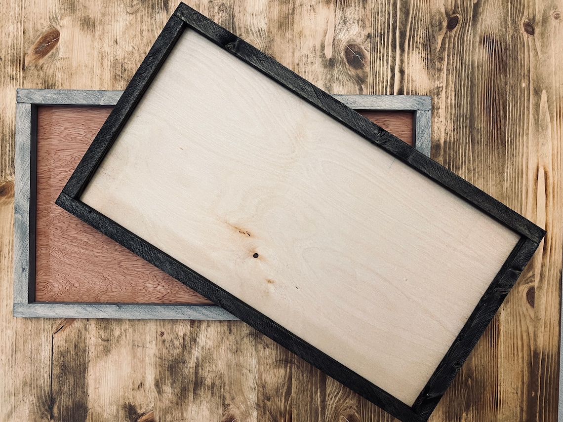 Blank Wood Sign Rectangle Wood Sign Blank Sign Blank Framed Sign Unfinished Wood Sign Wood Sign Supplies Make Your Own Sign