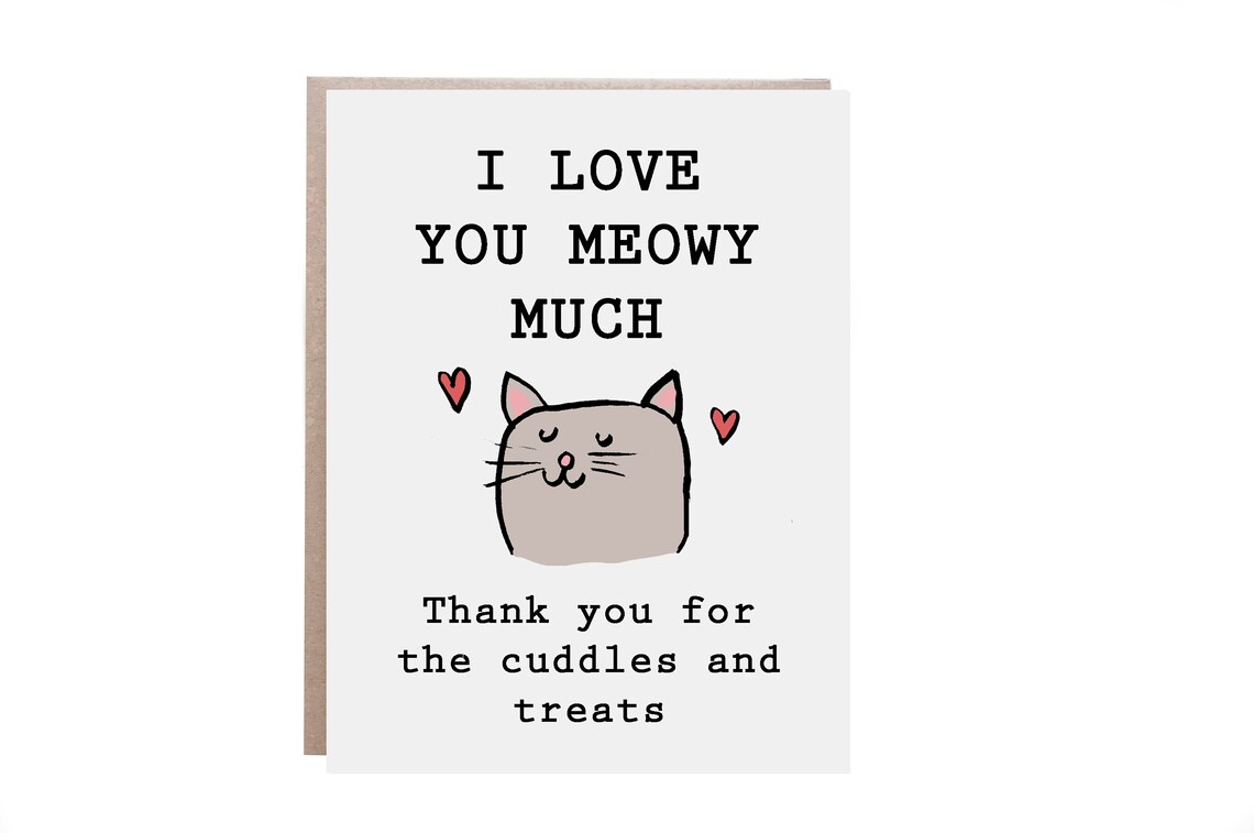 Valentine's Day Cat Mom Card, Cat Valentine