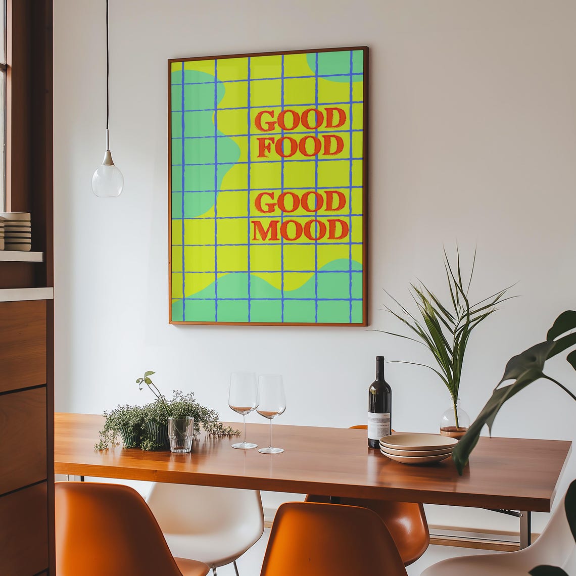 Good Food Good Mood Kitchen Poster Aesthetic Kitchen Decor Cute Cooking Art Kitchen Wall Art Print Chef Quote Wall Art - Image 8
