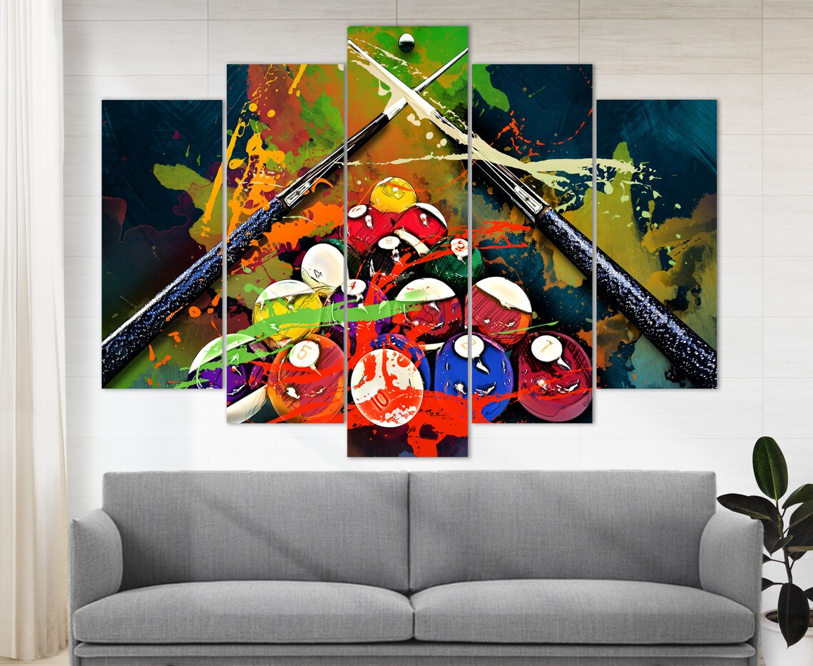 Billiards Wall Art Print for Game Room Decor Gift - Image 2