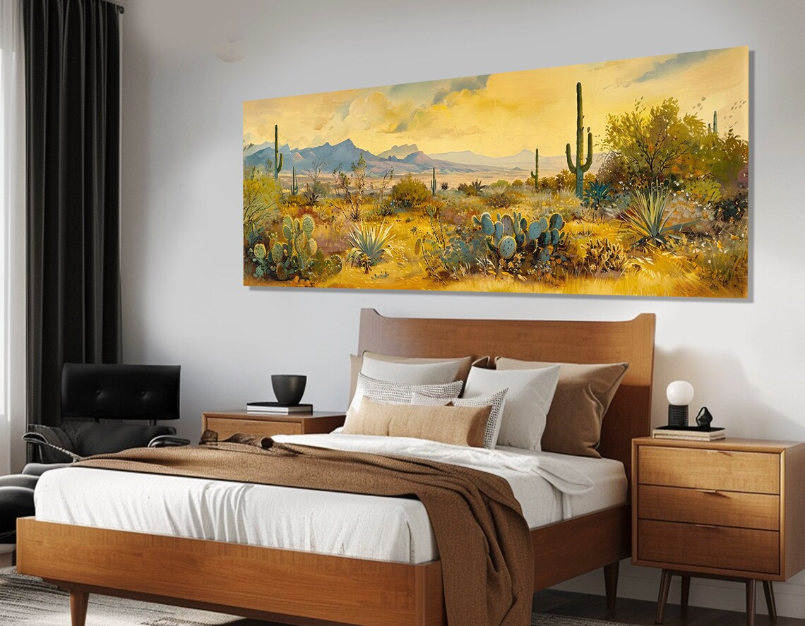 Abstract Arizona Desert Panorama, Sonoran Desert Art Print - Image 4