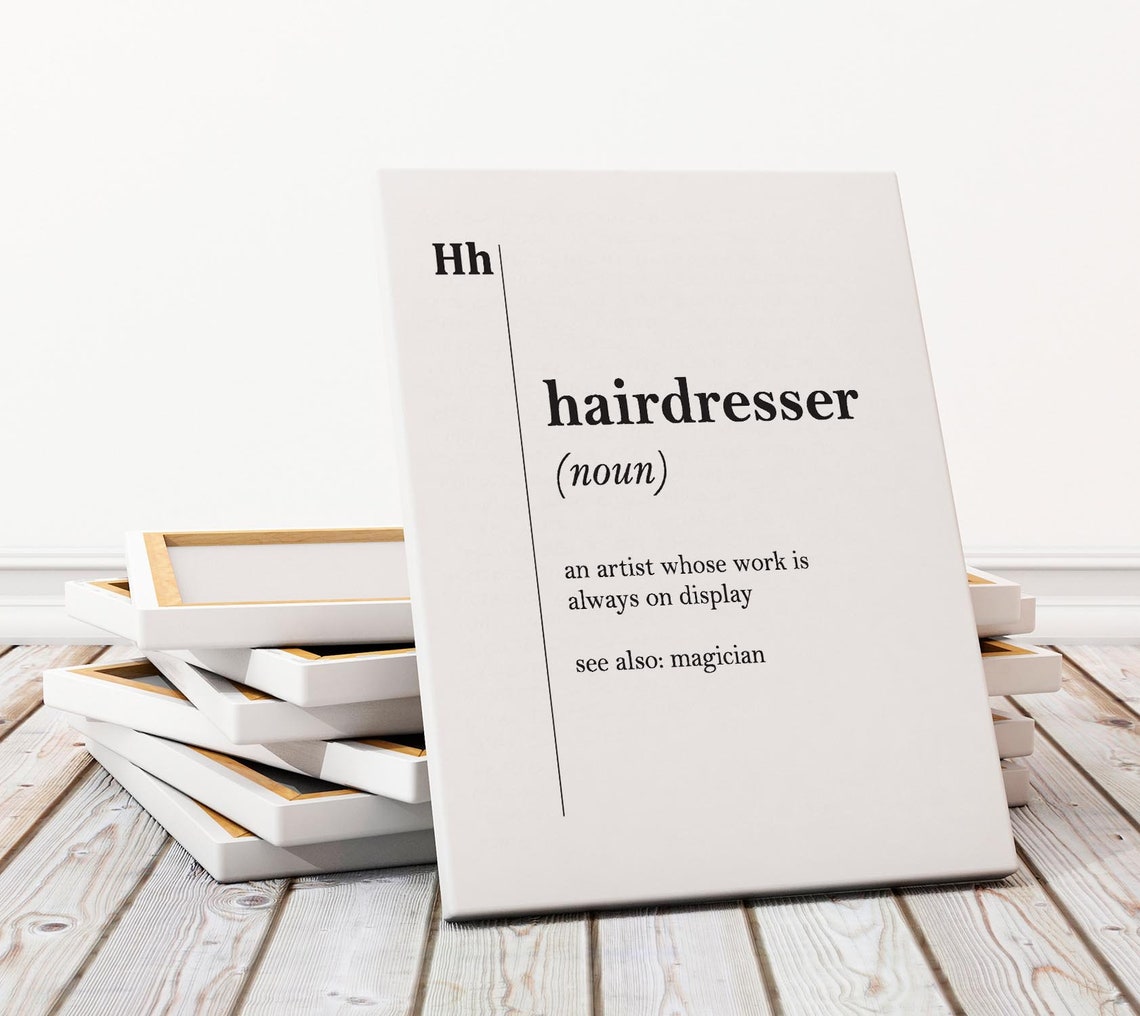 Hairdresser Definition Print Hairdresser Gift Hairdresser Poster - Image 3