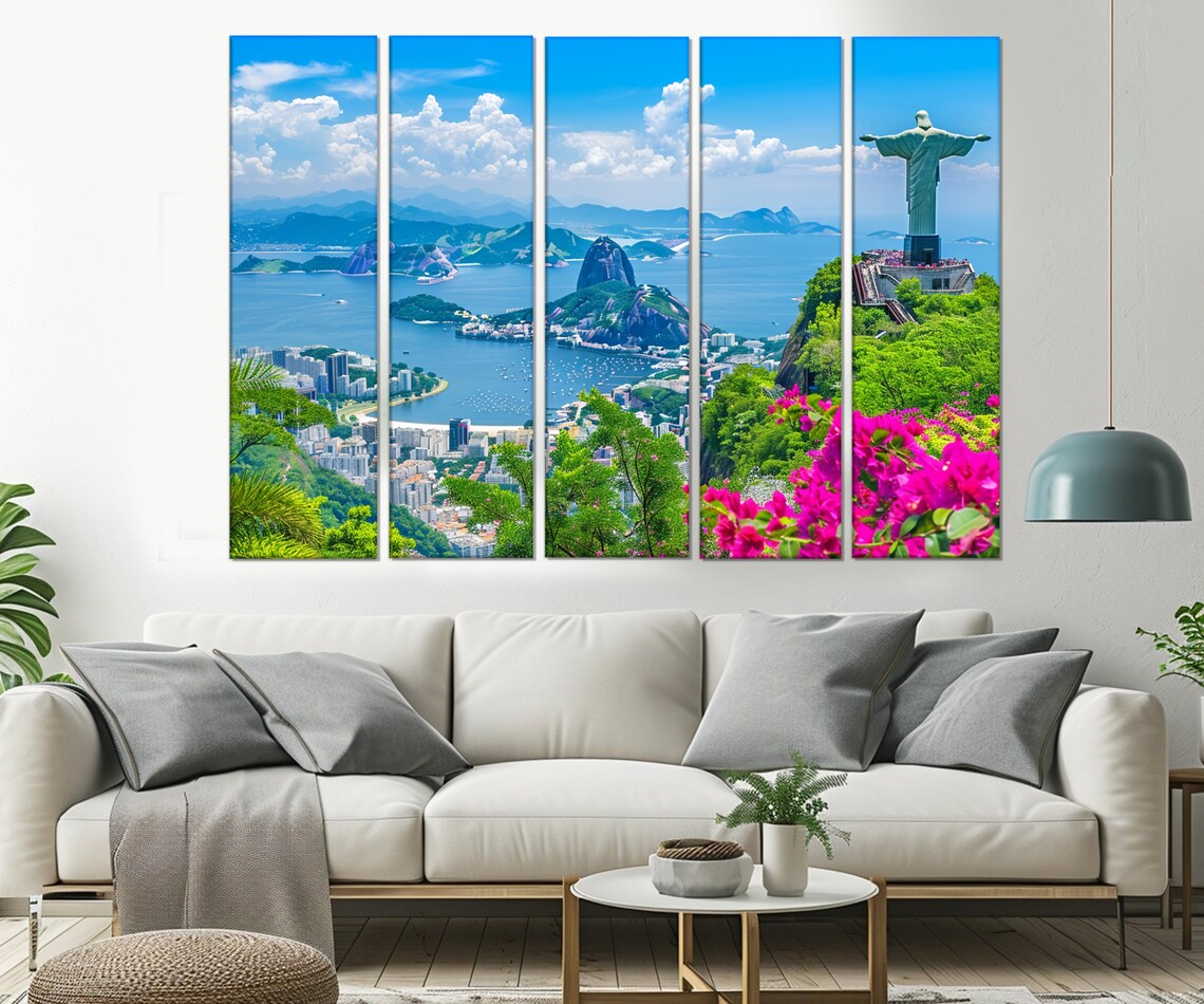 Rio De Janeiro Abstract Wall Art Print, Brazil - Image 2