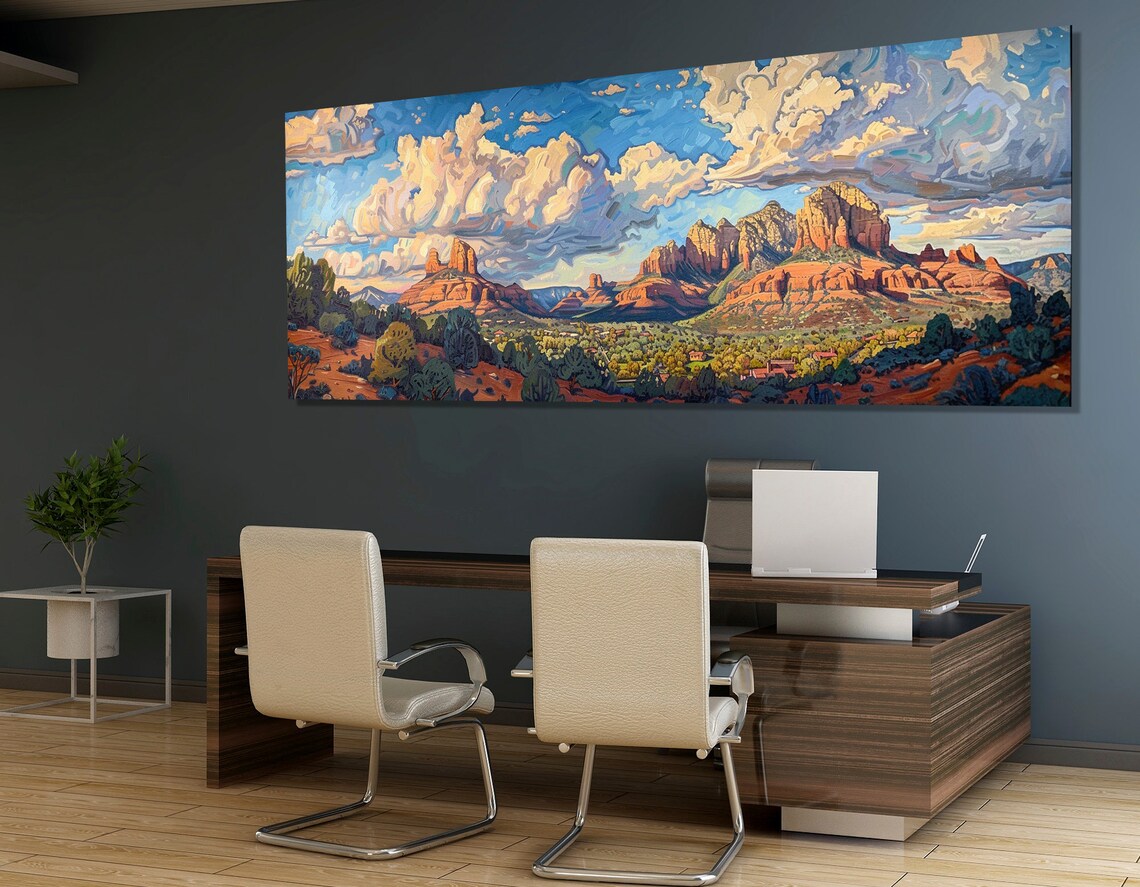 Sedona Rocks Abstract Arizona Landscape Art Print - Image 2