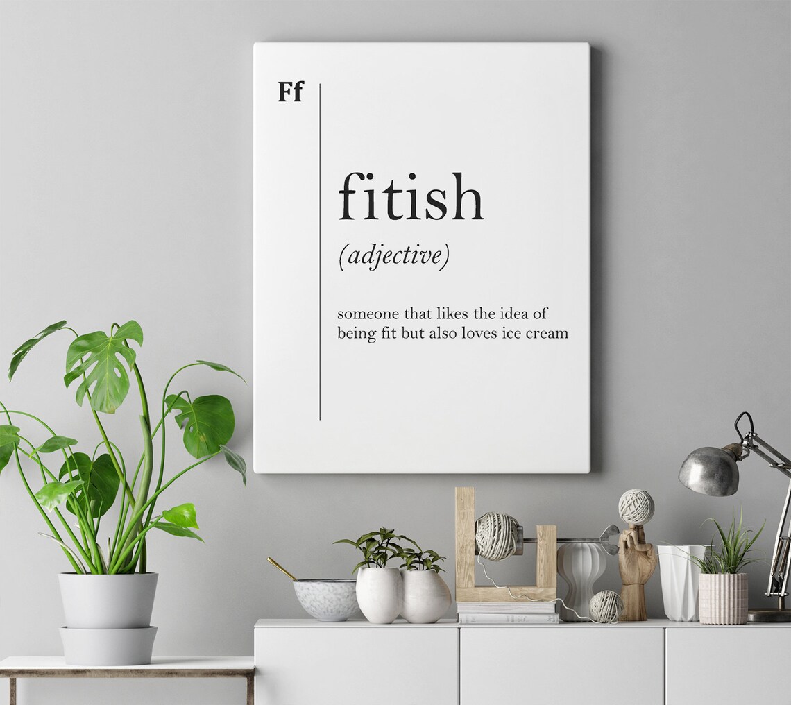Fitish Definition, Abstract Modern Art Print - Image 4