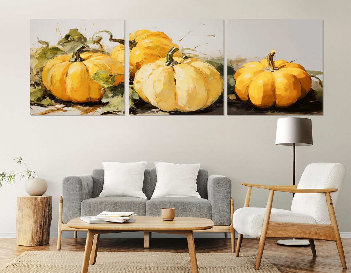 Pumpkins Art Print, Farmhouse Kitchen Decor - Image 4