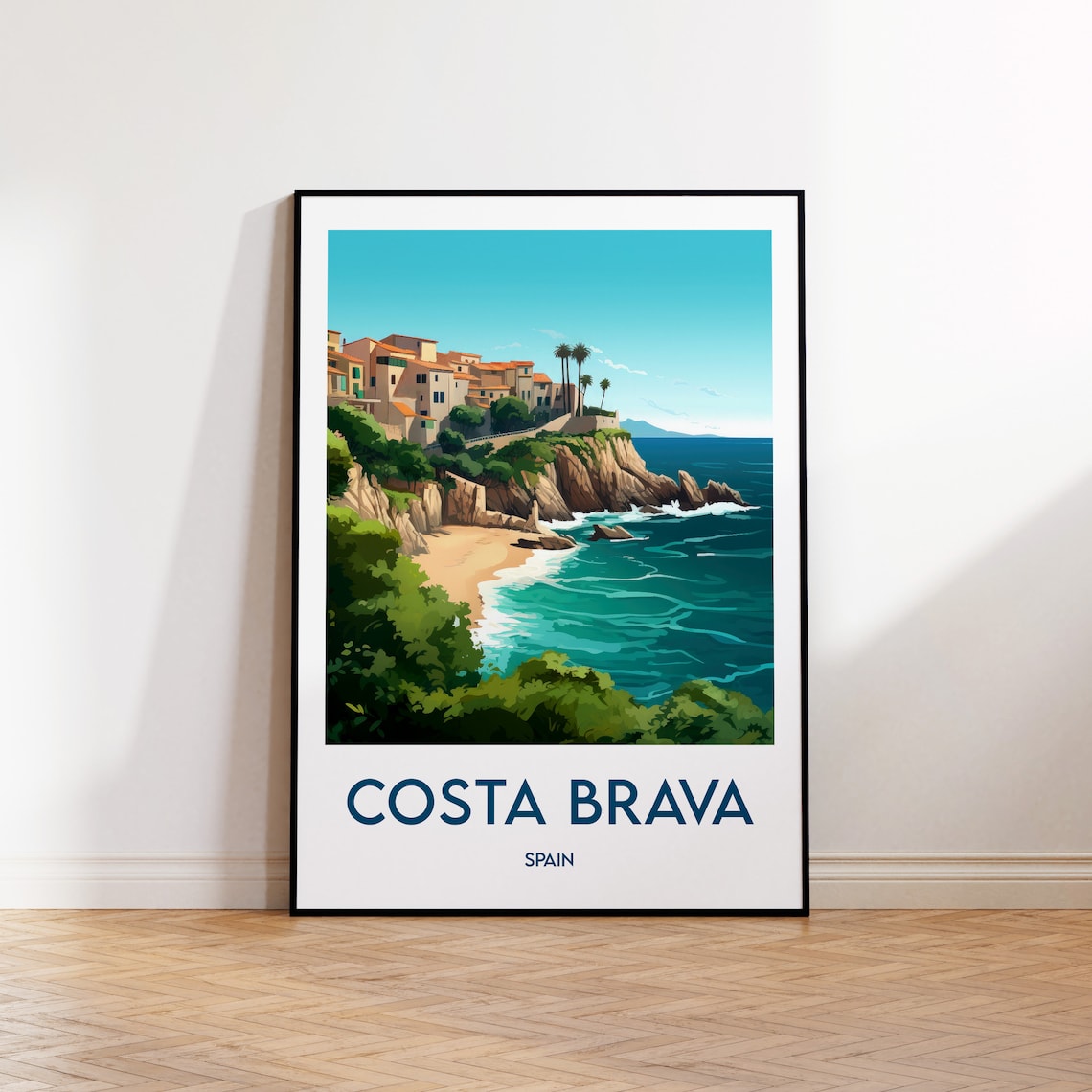 Costa Brava Travel Poster, Catalonia Wall Art